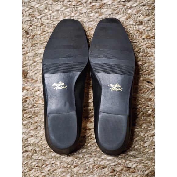 Mootsies Tootsies Leather Suede Black Loafers Flats Slip-On Business Work Size 8 - Picture 9 of 10